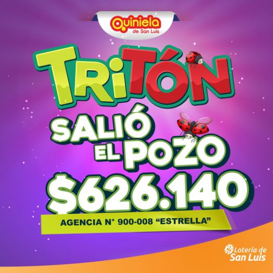 ¡Un ganador del pozo del Tritón en La Punta!